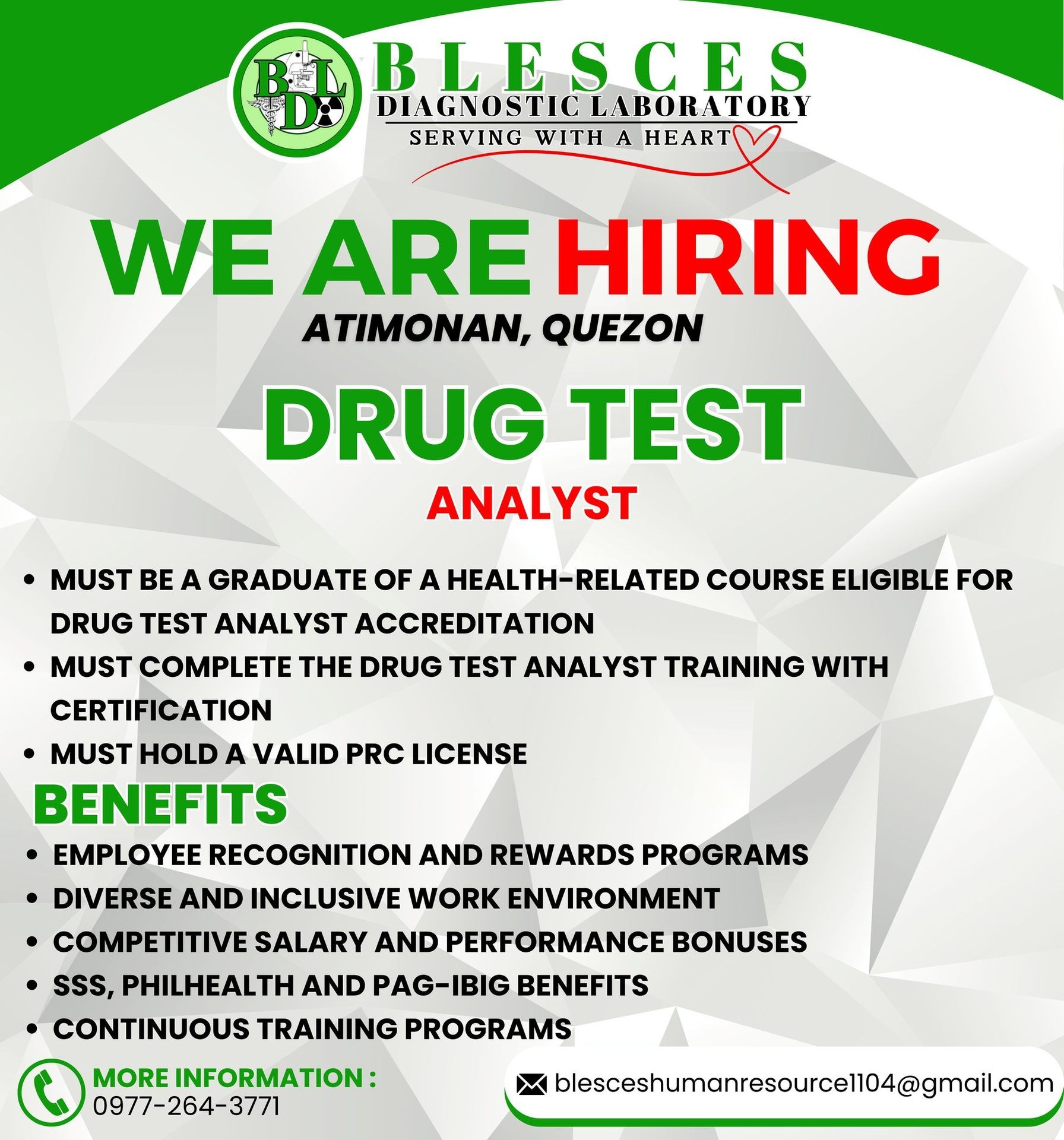 Drug Test Analyst